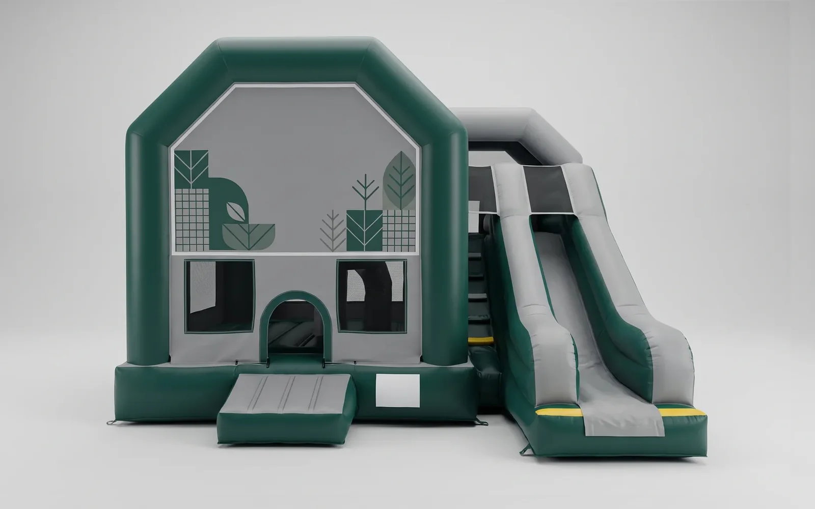 Approved 3D render of combo unit B1-004 with its theme artwork and logo panel