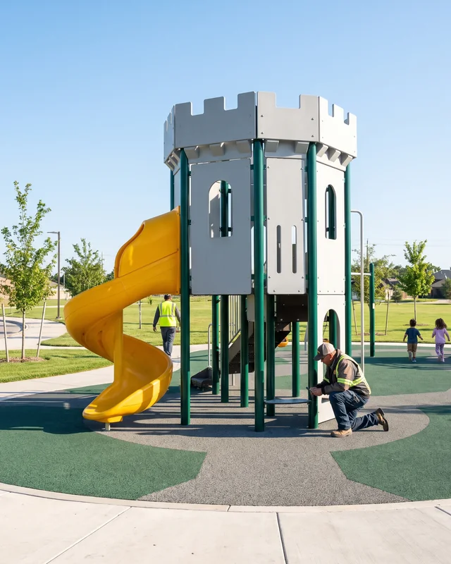 HDPE castle tower