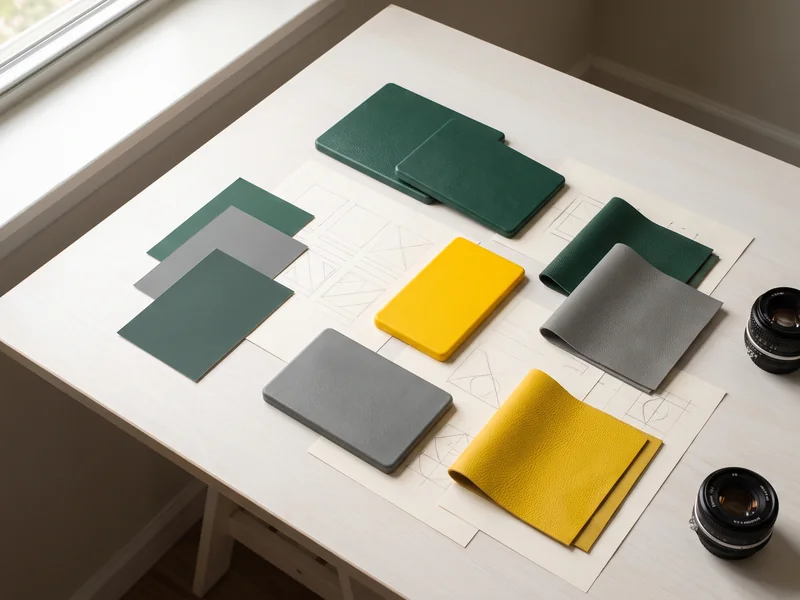 RAL chips, rotomold color samples and PVC leather swatches
