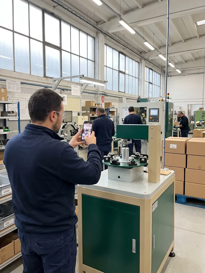 Kiddie carousel run test at the partner factory, filmed by our QC