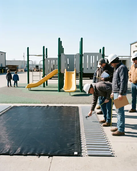 A trampoline jump bed with galvanized springs