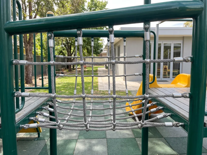 Net panel on a low deck